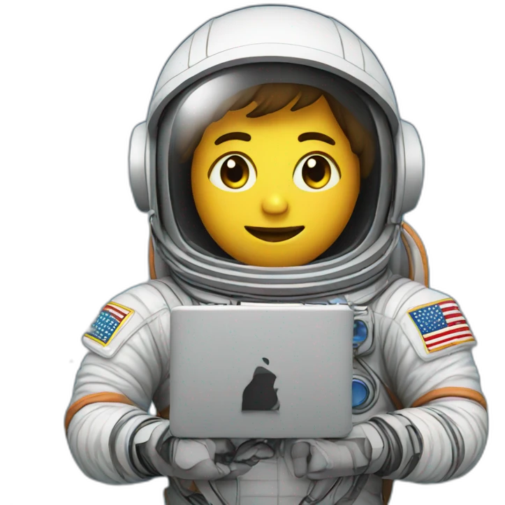 astronaut coding emoji