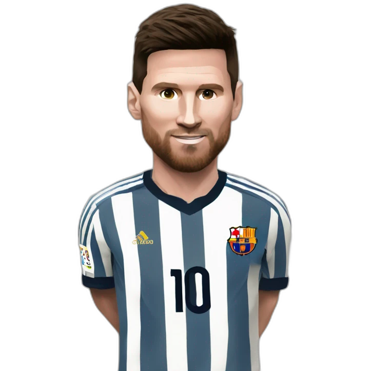 Messi tape Ronaldo emoji