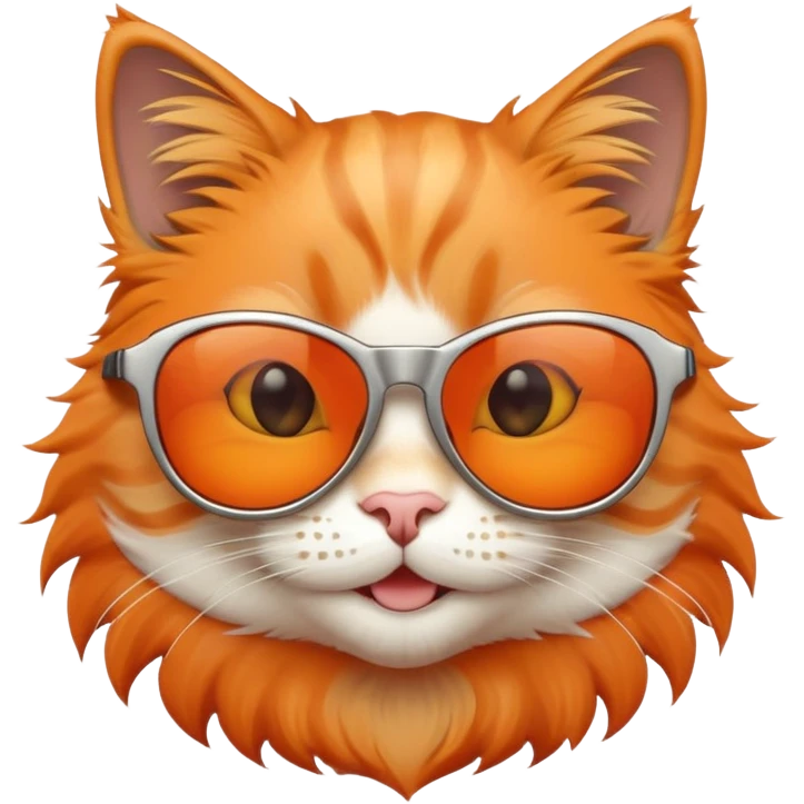 smiling cat with sunglasses emoji