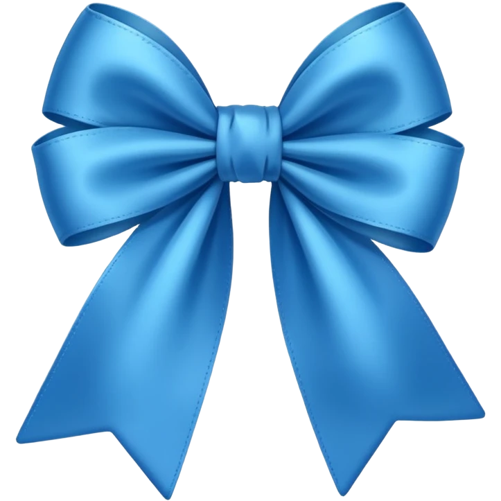 Moño azul emoji