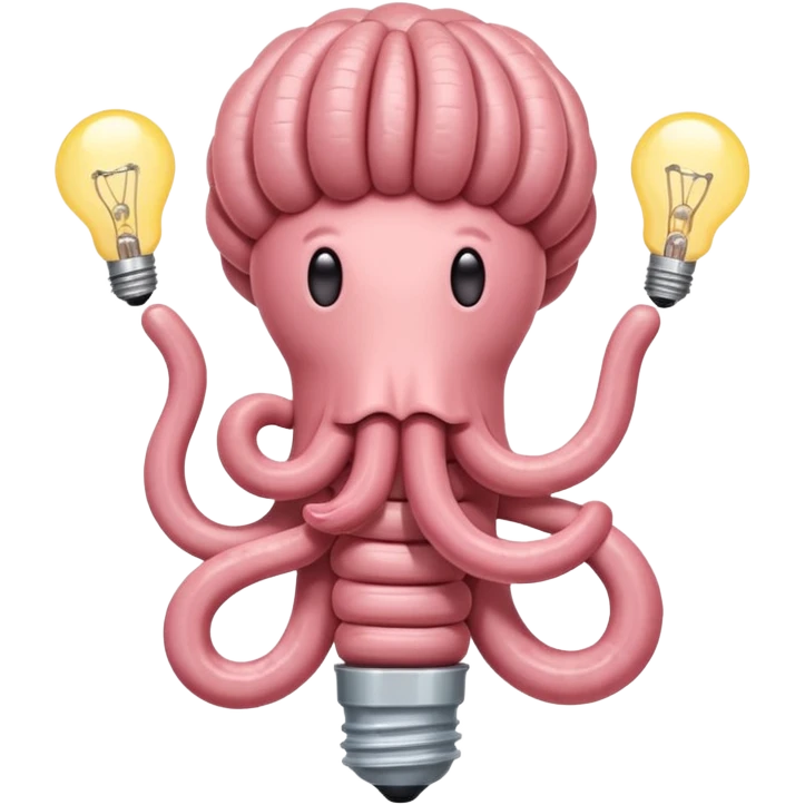 a bunch of intestines with a lightbulb emoji emoji