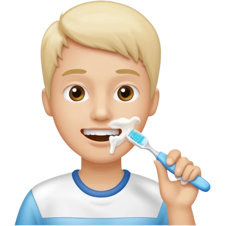Brushing your teeth emoji
