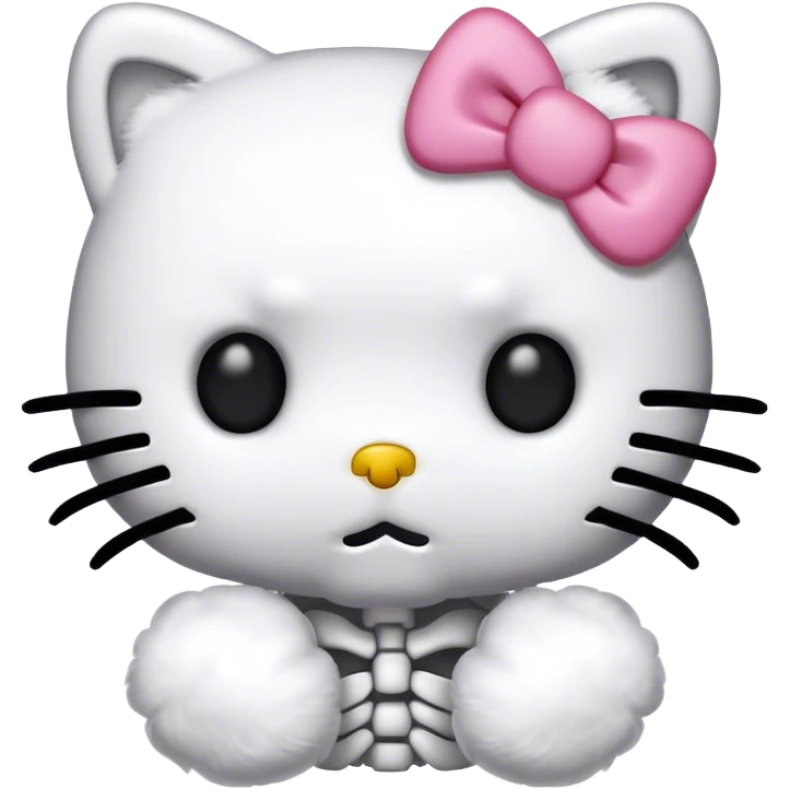 Hello kitty skeleton emoji