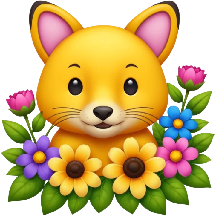 аnimals and flowers emoji