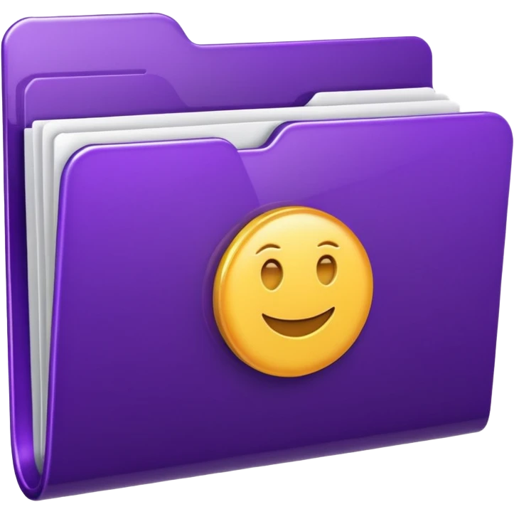 dark purple download folder emoji