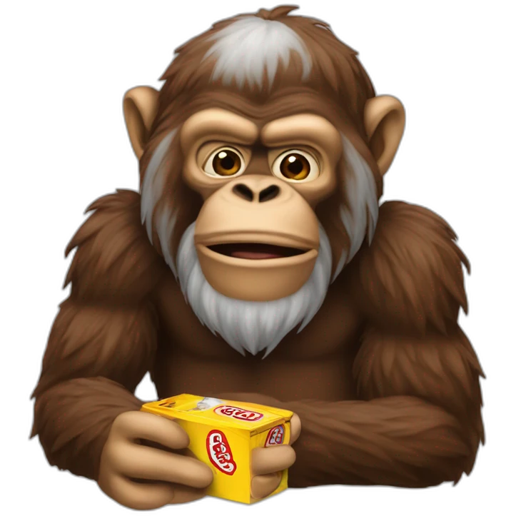 Cooler affe der eine Zigarette raucht emoji