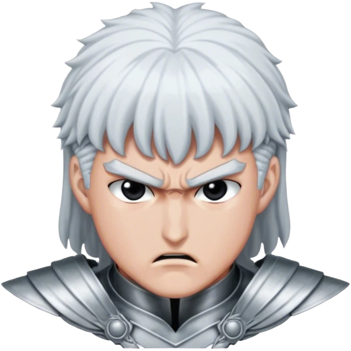 Griffith from berserk angry emoji | AI Emoji Generator