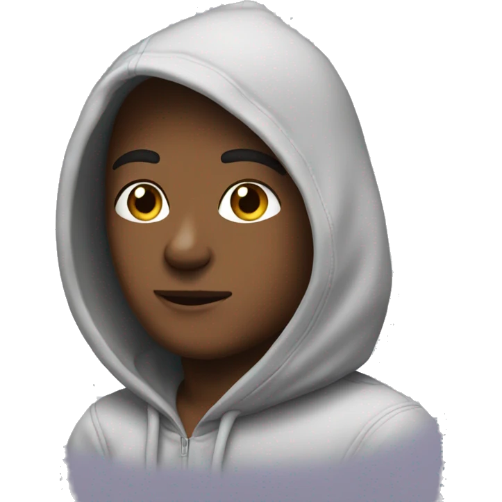 Me with hoodie emoji