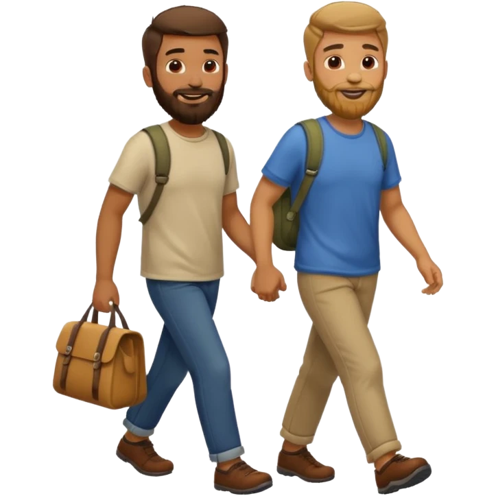 2 guys walking emoji