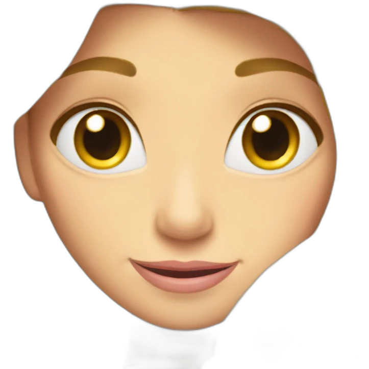 Rapunzel face emoji