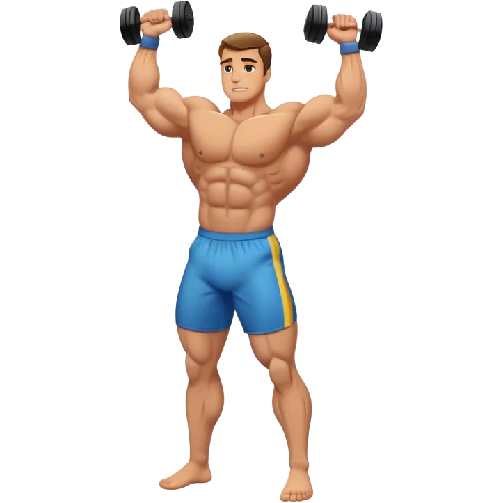 bodybuilder warm-up emoji