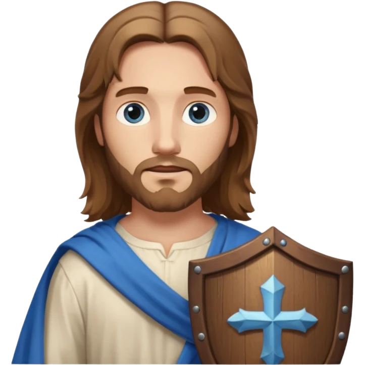 иисус с щитом  emoji