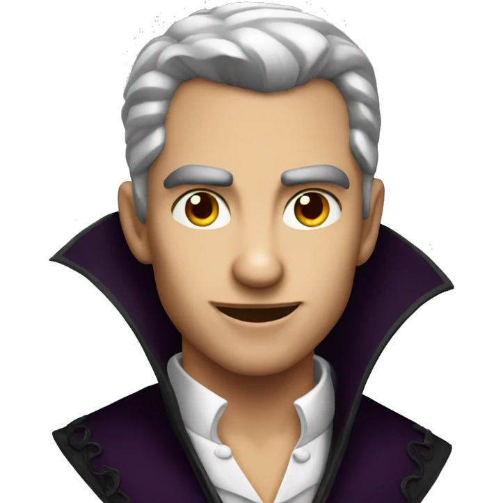 Handsome vampire emoji