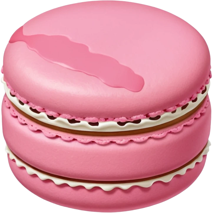 pink macaroon emoji