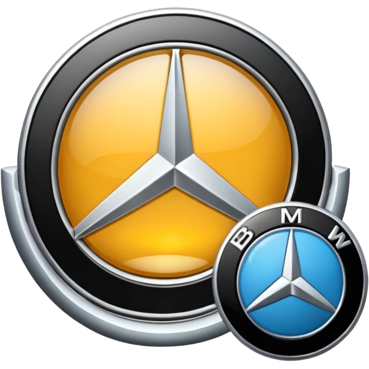 mercedes and BMW logo emoji