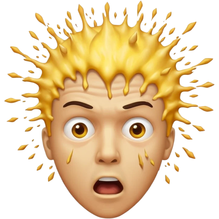 yellow exploiding head normal man mind blown emoji