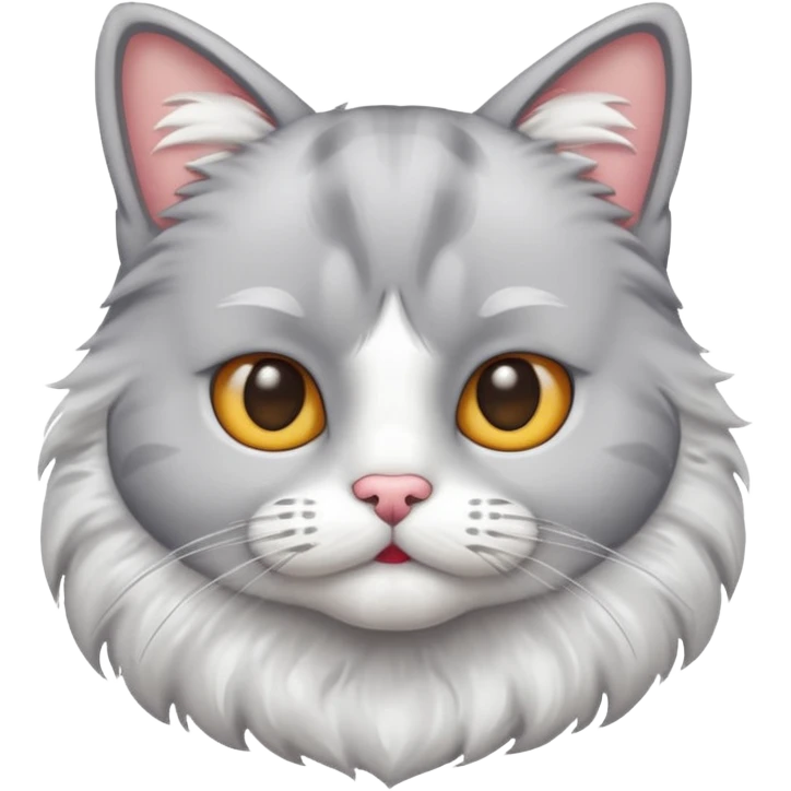Give me cat with mustache emoji