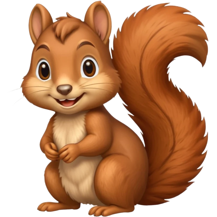 Smiling squirrel emoji