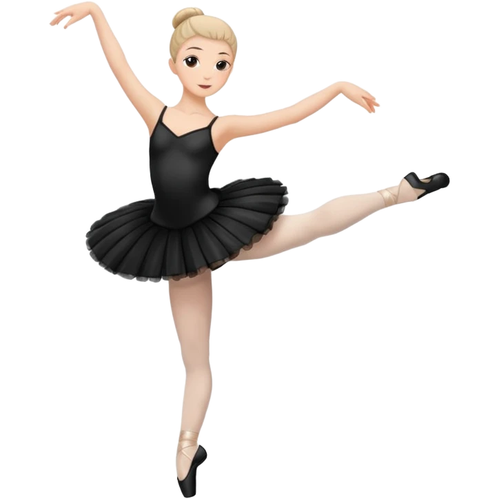 full body balet with black tutu emoji