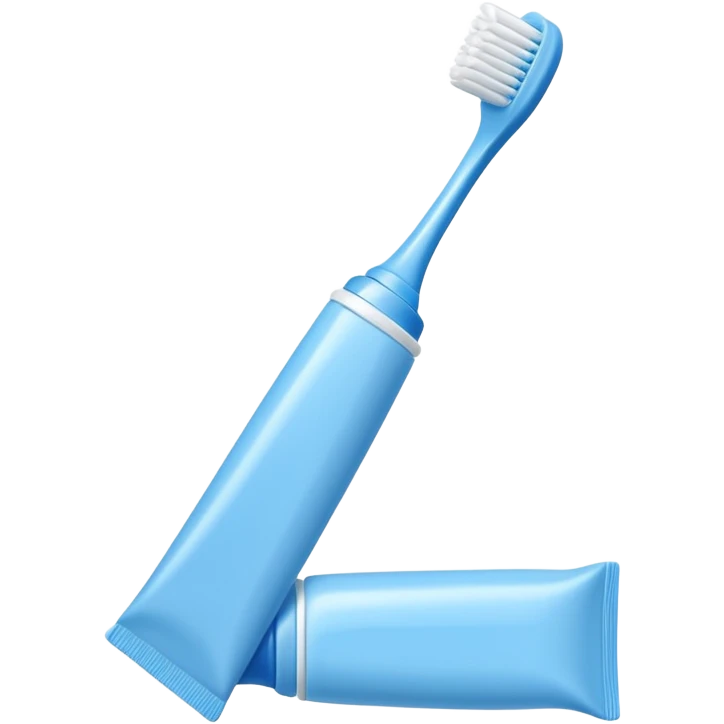 toothpaste and toothbrush emoji