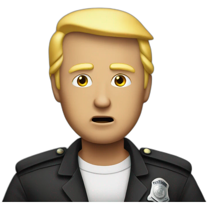trump-getting-arrested emoji