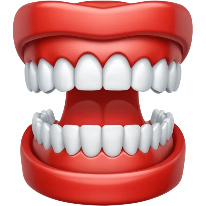 Teeth with aligner clips emoji