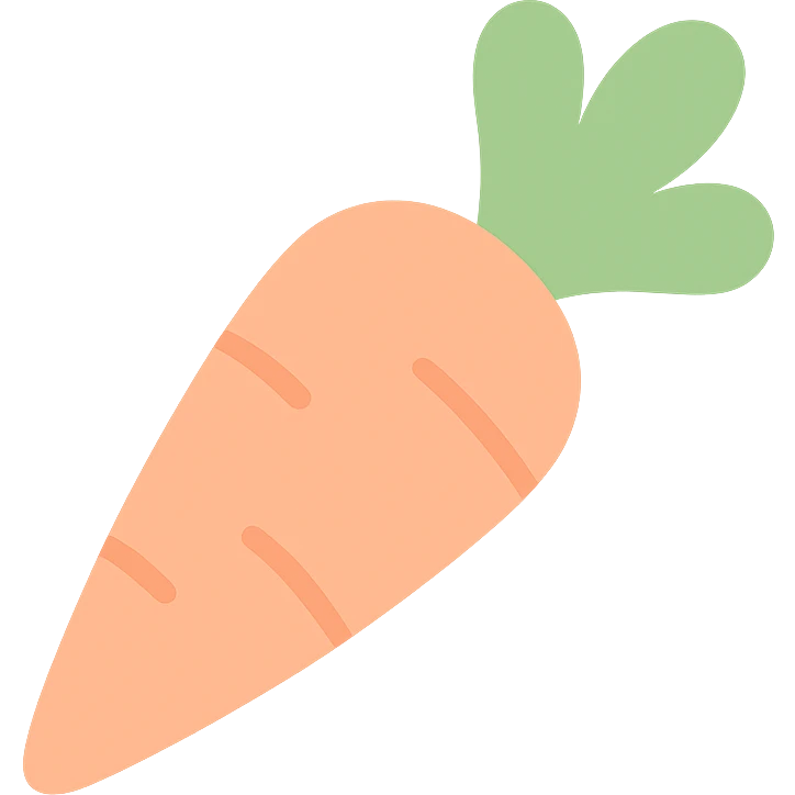 carrot pastel colors emoji