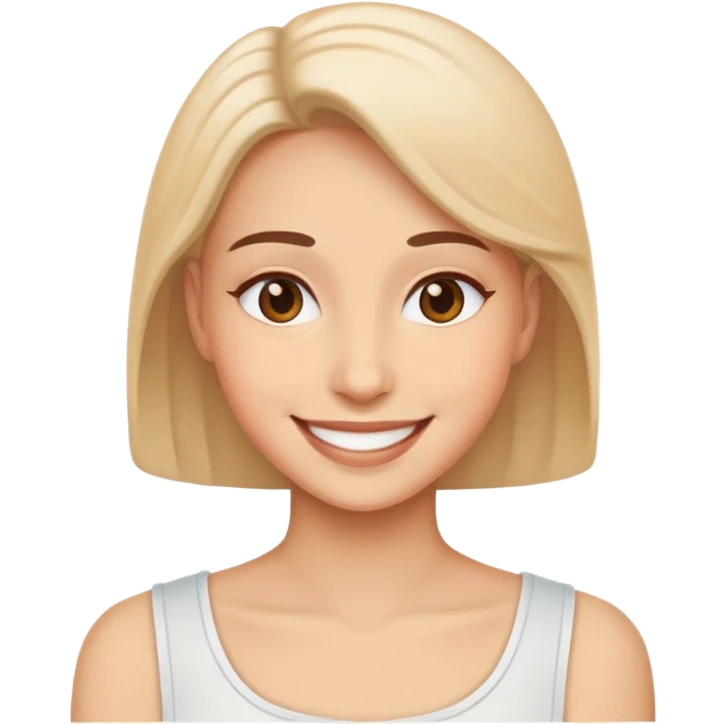 Grateful smile emoji