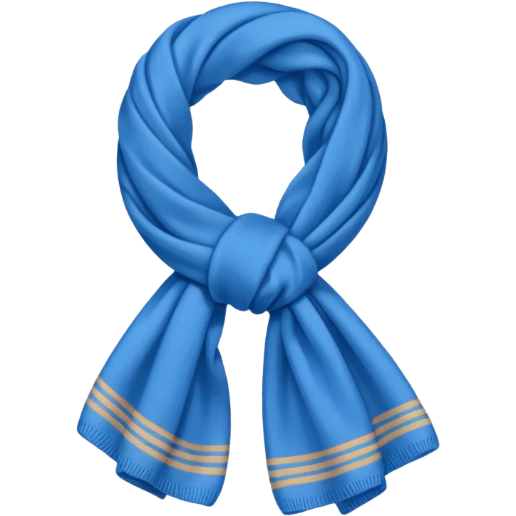 only blue scarf emoji