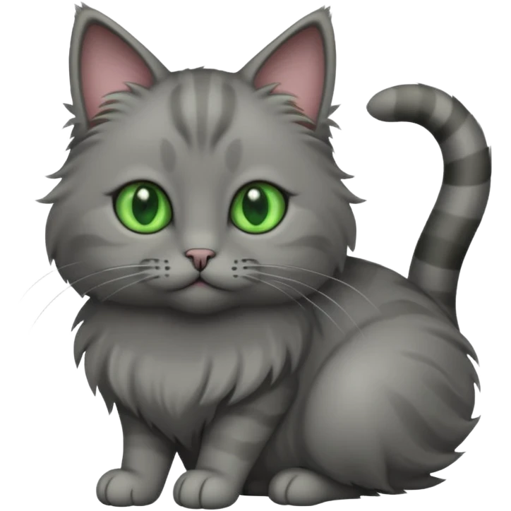 Grey cat emoji