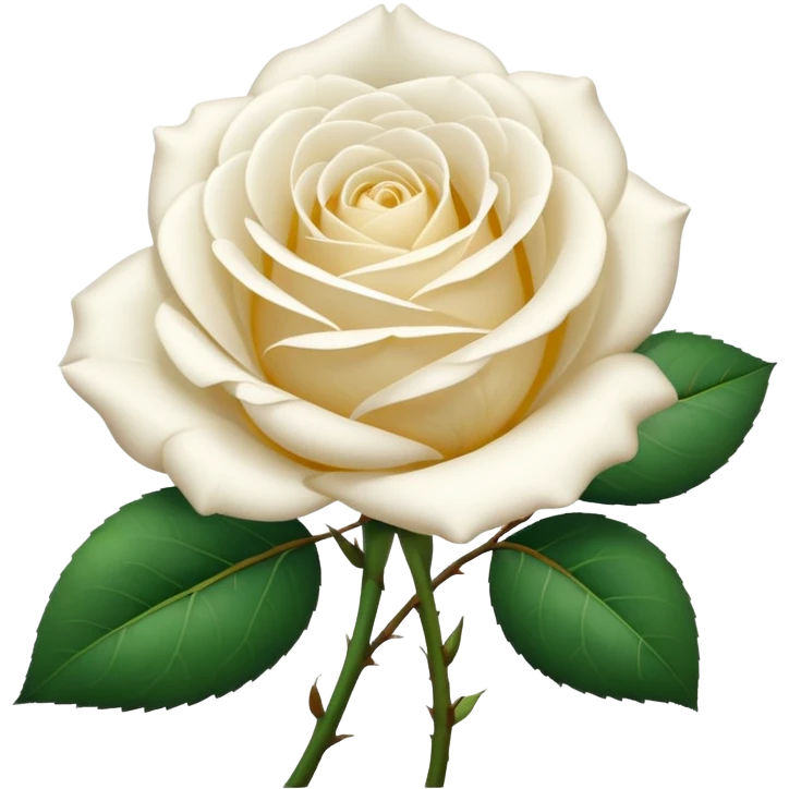 Rose blanche emoji