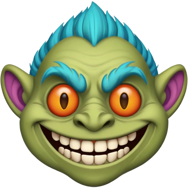Calavera de troll face emoji