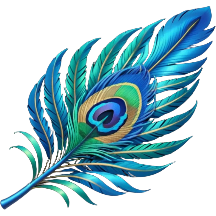 Peacock feather emoji