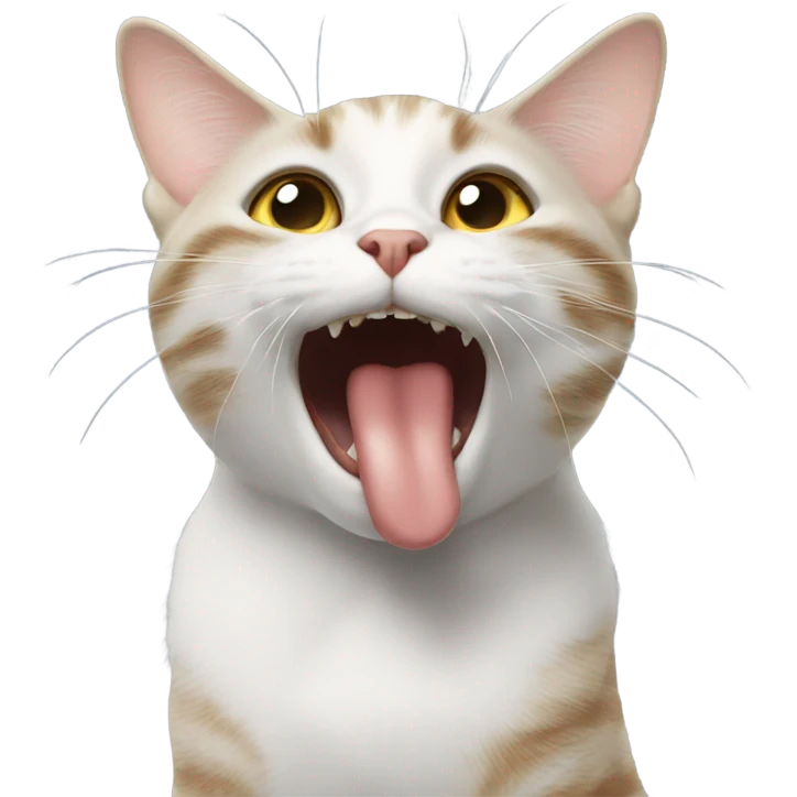 cat licking its behind emoji