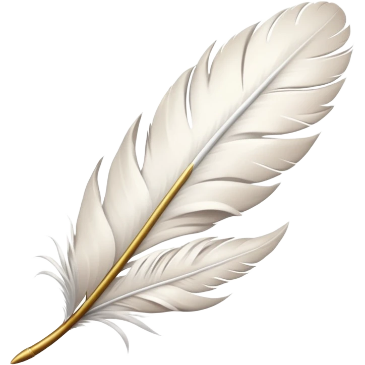 white sakura with a feather texture emoji