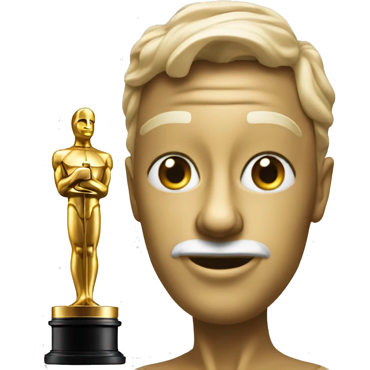 An Oscar statue  emoji