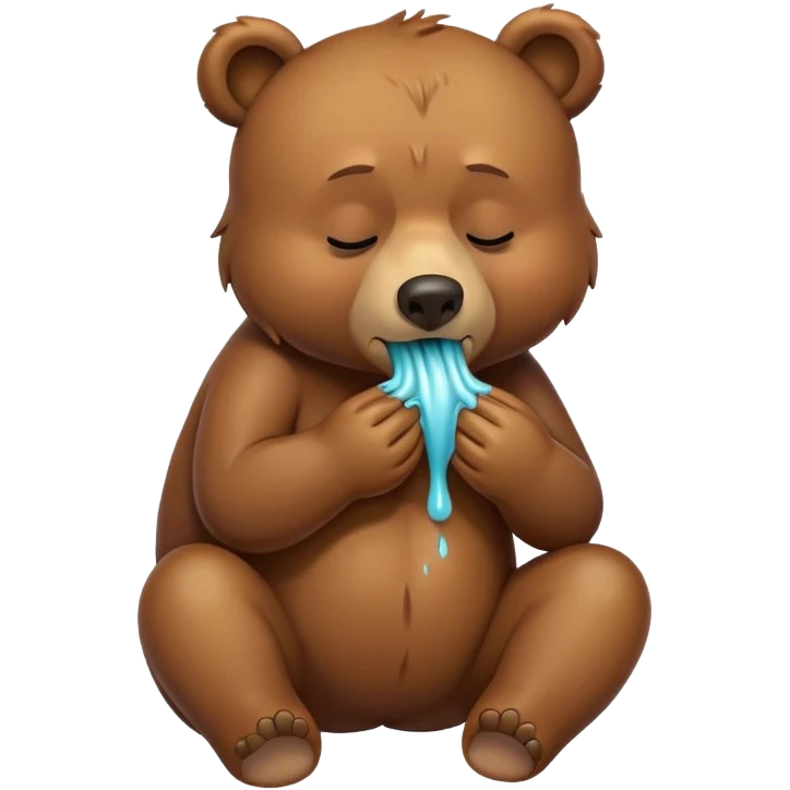 vomiting bear emoji