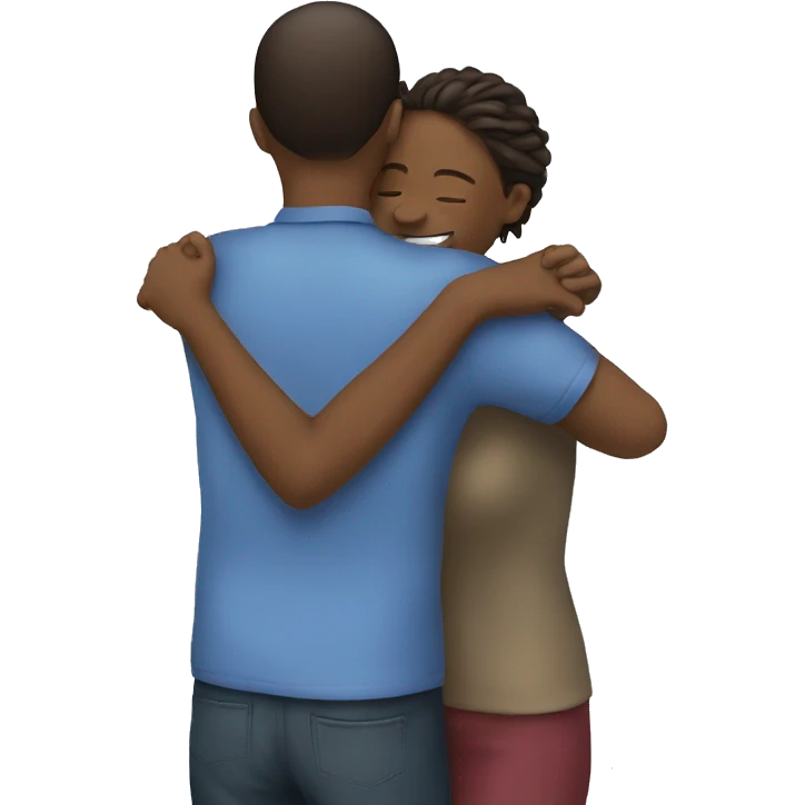Two people hug  emoji