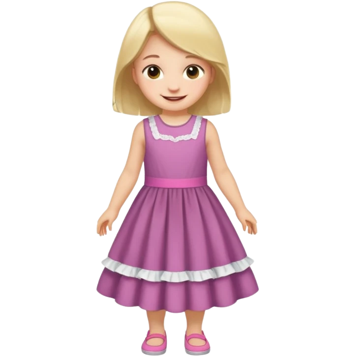 a little girl changing clothes emoji
