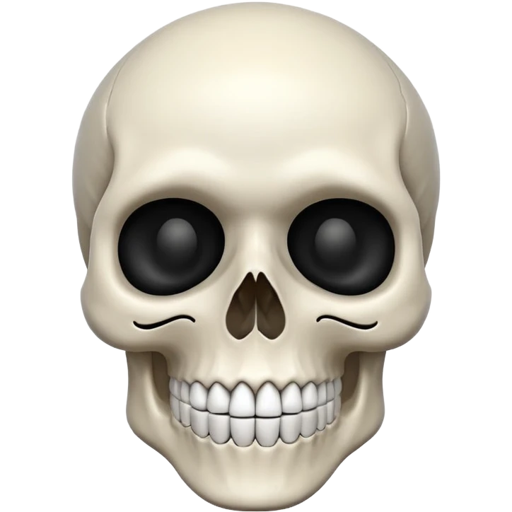Skull that smiles emoji