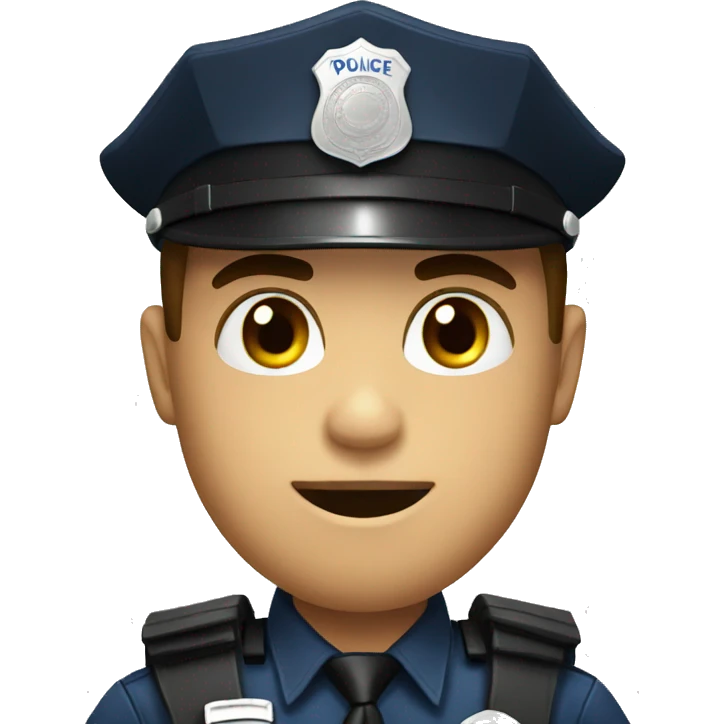 police man do  stop   emoji
