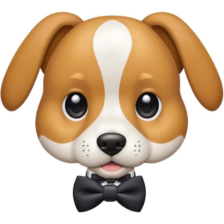 dog with bow tie  emoji