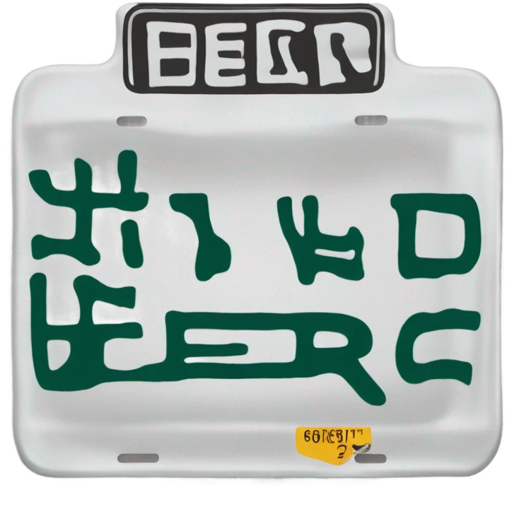 Texas license plate that says “peerCED” emoji