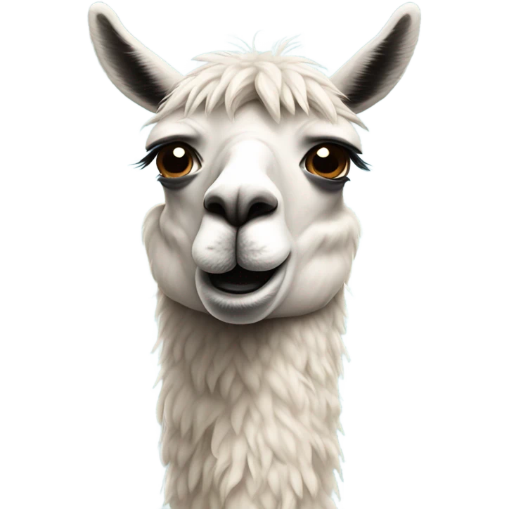 crying lama emoji