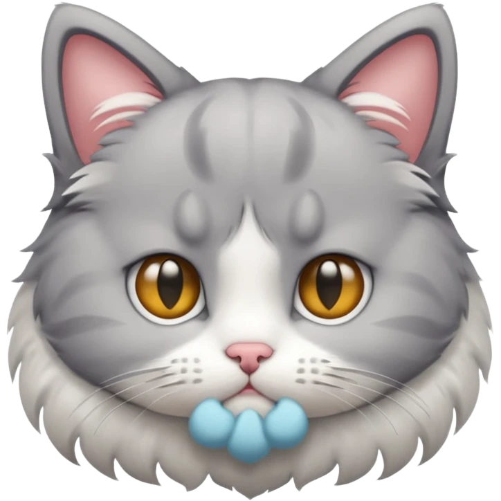 Kitty waiting sad face emoji