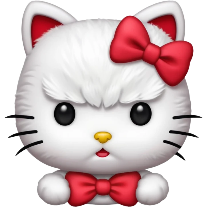 Angry hello kitty  emoji