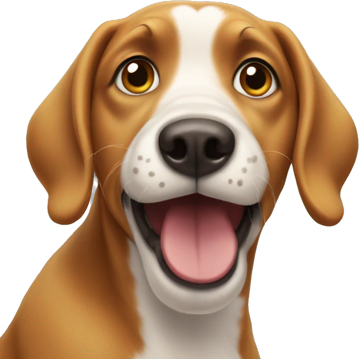 surprised dog emoji
