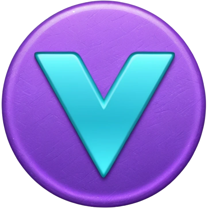 glitter purple and cian checkmark emoji