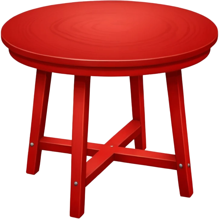 Round red table  emoji