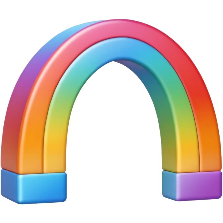 Un cœur arc en ciel  emoji